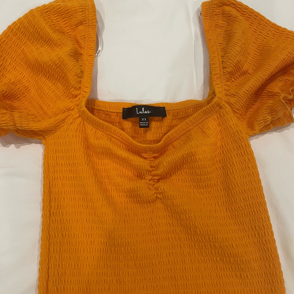 Lulus Orange Top XS